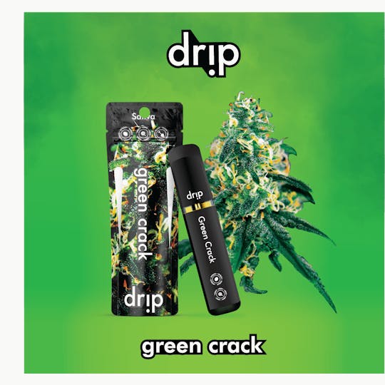 Drip Vapes - NEW 2g All In One - Green Crack (Sativa) - 1