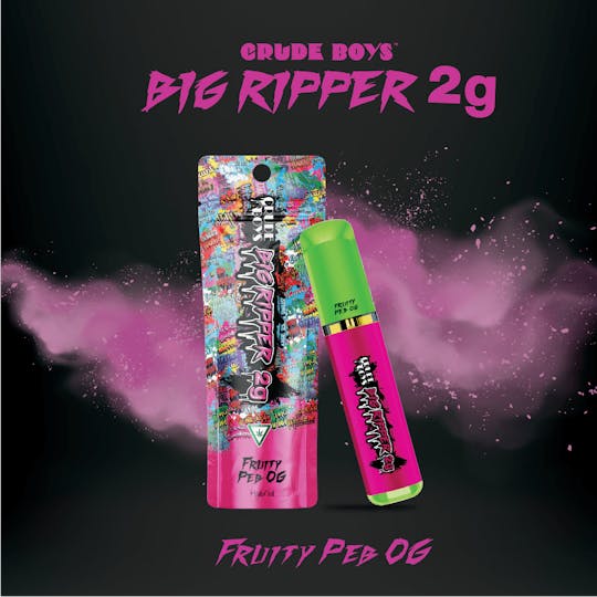 Crude Boys Concentrates - NEW 2g Big Ripper - All In One - Fruity Pebble OG (Hybrid) - 1