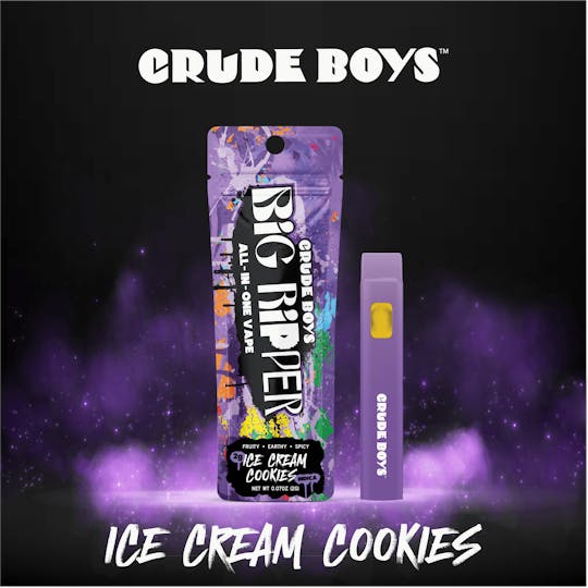 Crude Boys Concentrates - New 2g Big Ripper - All In One - Ice Cream Cookies (Indica) - 1