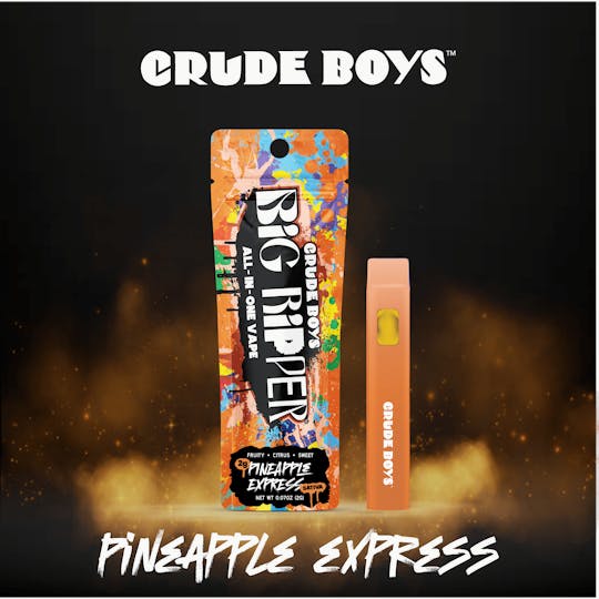 Crude Boys Concentrates - New 2g Big Ripper - All In One - Pineapple Express (Sativa) - 1