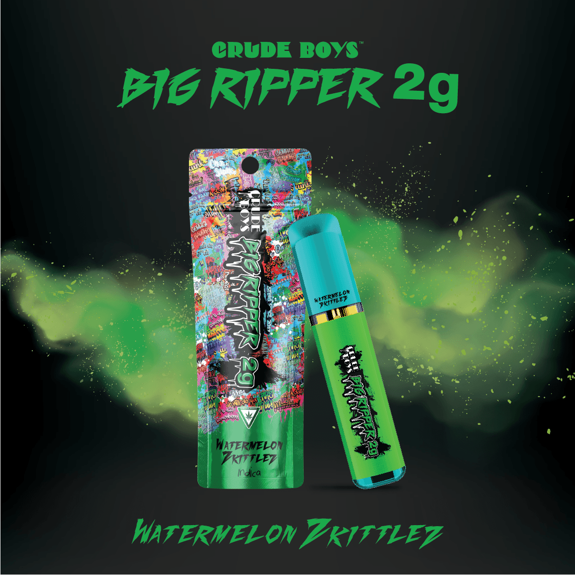 Crude Boys Concentrates | Watermelon Zkittlez | Disposable | 2g