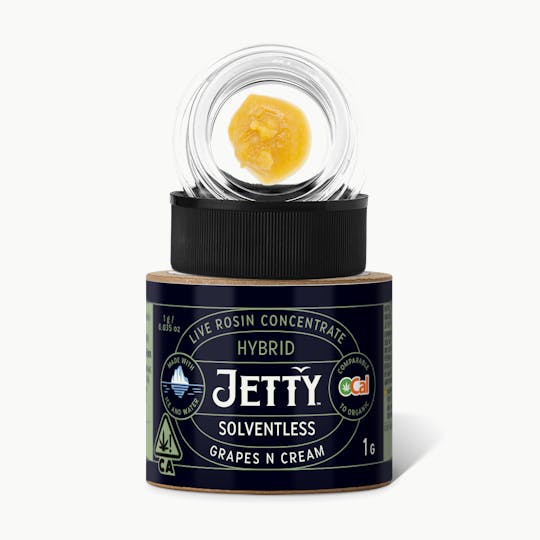 Jetty Extracts - Grapes & Cream OCal Live Rosin Concentrate 1g - 1