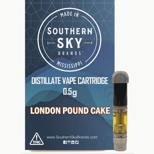 Southern Sky Brands - London Pound Cake THC Vape - 0.5g - 1