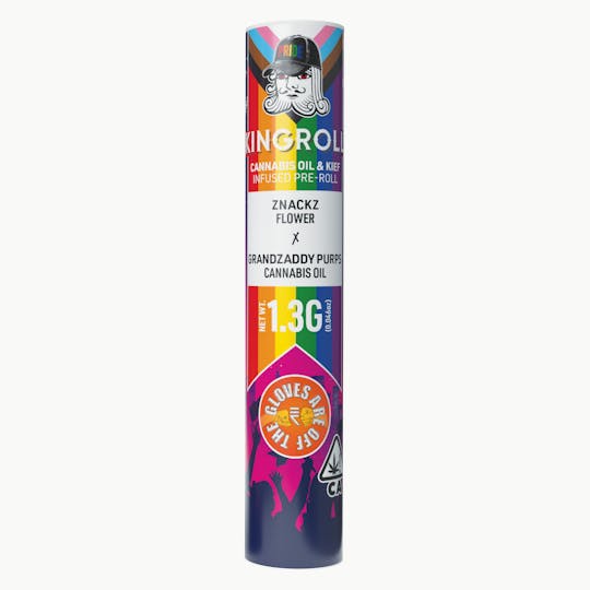 Kingroll - Kingroll 1.3g Single PRIDE MONTH EDITON Znackz x GrandZaddy Purps Indica - 1