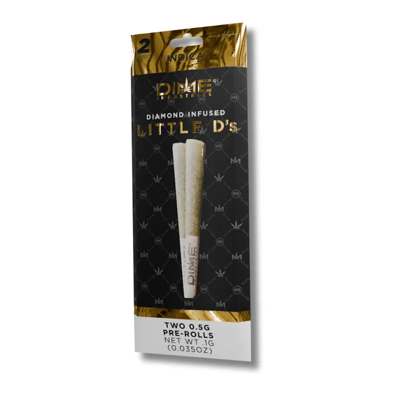 Dime Industries Green Apple Little D's Hybrid Pre-Rolls 2-Pack (1g) pre-roll