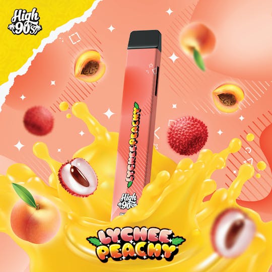 HIGH 90s - High 90s : Lychee Peachy 1g All-In-One Vape - 1