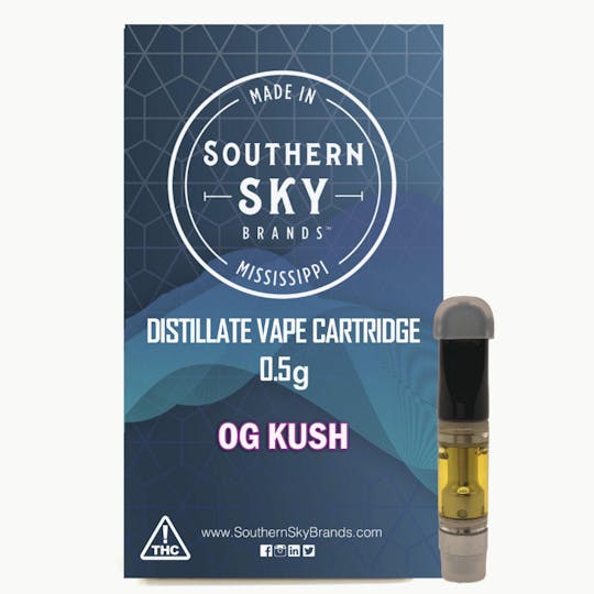 Southern Sky Brands - OG Kush Vape Cart - 0.5g - 1