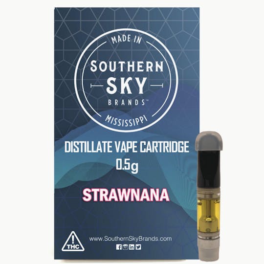 Southern Sky Brands - Strawnana Vape Cart - 0.5g - 1