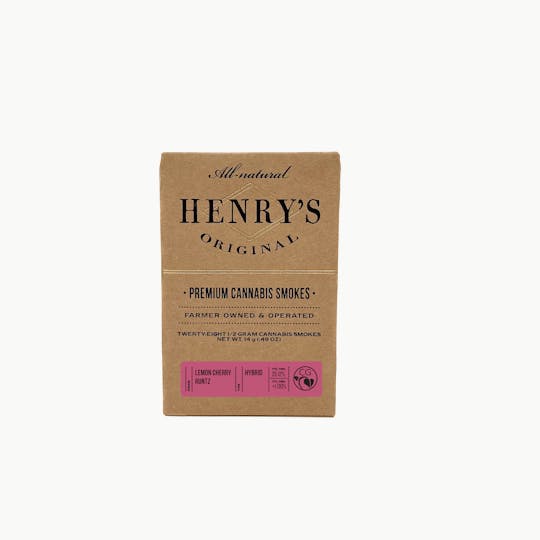 Henry's Original - 14g Total 28-Pack Pre-Rolls (.5g each) - Lemon Cherry Runtz - 1
