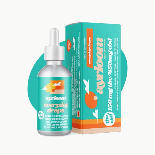 ayrloom - Ayrloom | Low Dose Everyday Drops | 150MG THC : 450MG CBD - 1