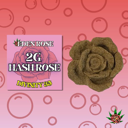 Eden Rose Processing - Eden Rose Bubble Hash Rose 2g - Divinity 35 (Indica) - 1