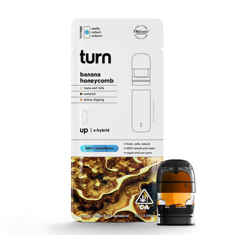 turn Banana Honeycomb Live Rosin Pod 0.5g pod