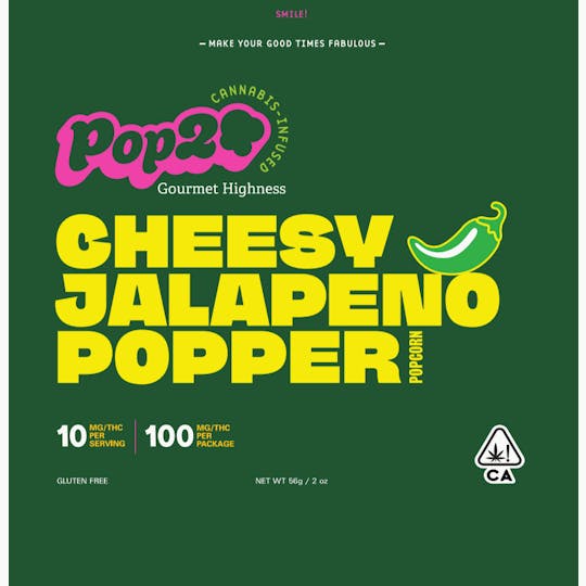 Pop20 - POP20 Cheesy Jalapeno Popper Popcorn 100mg - 1