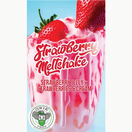 Okie TSGP - Strawberry Meltshake - 45µ-189µ - 0.5g Disposable Live Rosin Cart - 1