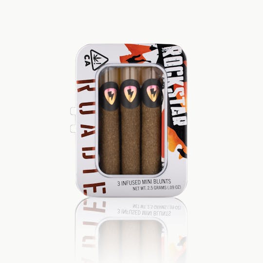 Rockstar Cannabis - Roadie | Lemon Skynyrd's Island Treasure | 3pk | Infused Blunts | 2.55g - 1