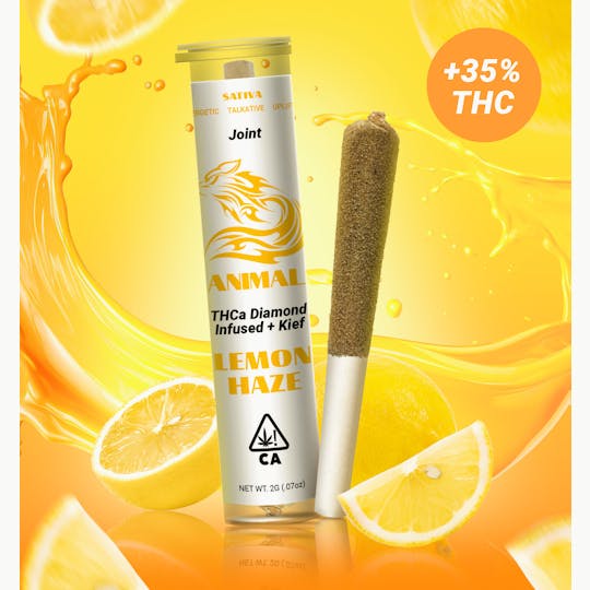 Animal - 2g Lemon Haze / THCa Diamond infused Joint - 1