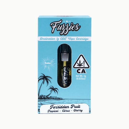 Fuzzies - Fuzzies Destination 1g Vape Cartridge - Forbidden Fruit Indica - 1