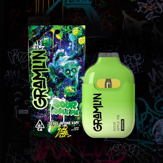 Gramlin - Sour Apple Pie 1g All-In-One Vape - 1