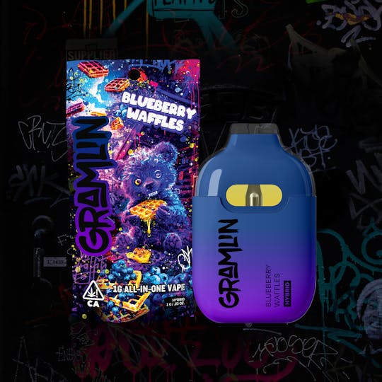 Gramlin - Blueberry Waffles 1g All-In-One Vape - 1