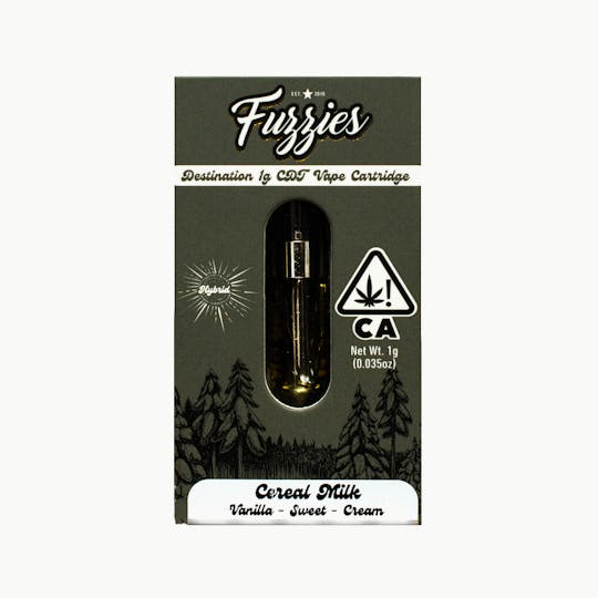Fuzzies - Fuzzies Destination 1g Vape Cartridge - Cereal Milk Hybrid - 1