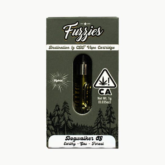 Fuzzies - Fuzzies Destination 1g Vape Cartridge - Dogwalker OG Hybrid - 1