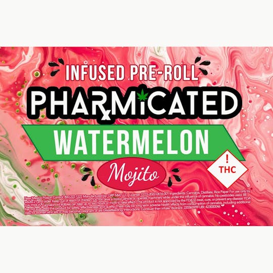 Pharmicated - INFUSED - PhD 1.5g Pre-Roll - Watermelon Mojito (S) - 1