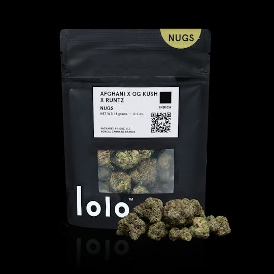 lolo - Afghani x OG Kush x Runtz | Indoor Nugs | 14g - 1