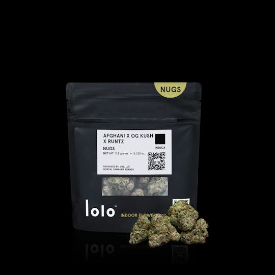 lolo - Afghani x OG Kush x Runtz | Indoor Nugs | 3.5g - 1