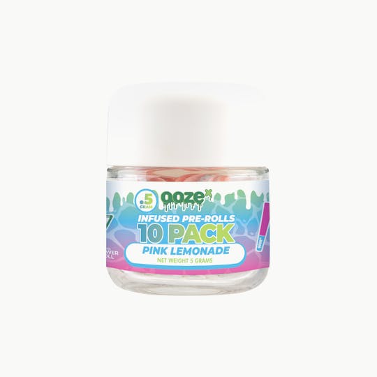 OozeX - Pink Lemonade 10-pack .5g Bubble Hash Infused Pre-Rolls - 1