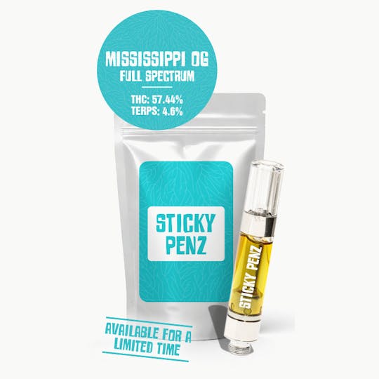 Sticky Treez - STICKY PENZ - Mississippi OG - 1 Gram Full Spectrum - 1