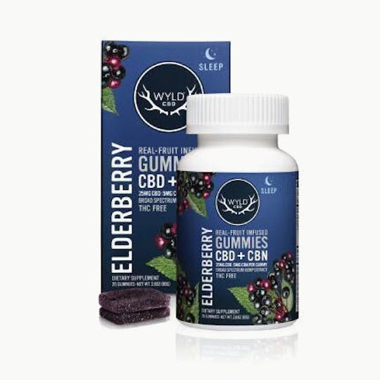 WYLD - Elderberry 5:1 Gummies | 10-Pack | 250mg CBD : 50mg CBN - 1