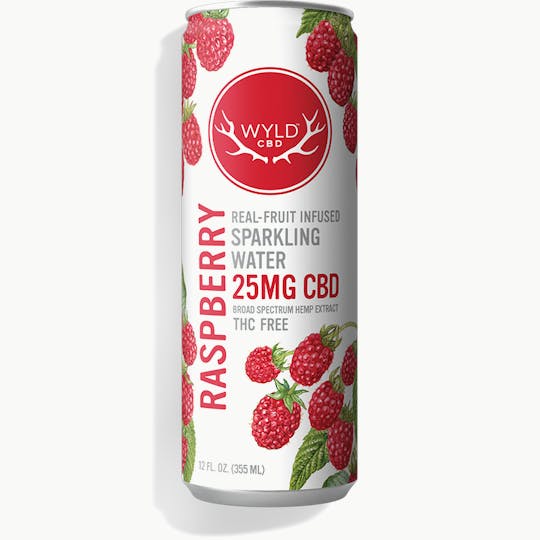 WYLD - Raspberry CBD Sparkling Water | 25mg - 1