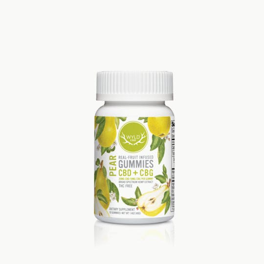 WYLD - Pear CBD + CBG Gummies | 10-Pack - 1