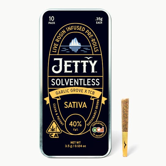 Jetty Extracts - Garlic Grove x TCB OCal Live Rosin Infused Pre-Roll 10 Packs (3.5g) - 1