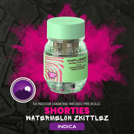 Bodega Boyz - Shorties Watermelon Zkittlez | 4 infused prerolls per Barrel: (INDICA) | NY - 1