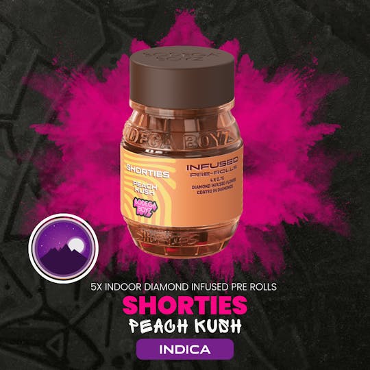 Bodega Boyz - Shorties Peach Kush | 4 infused prerolls per Barrel: (INDICA) | NY - 1