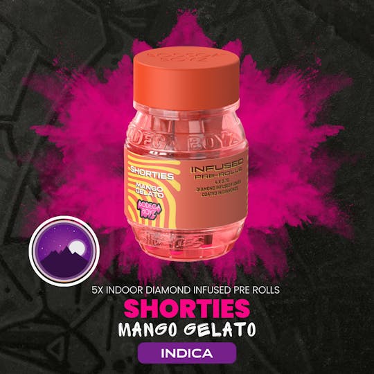 Bodega Boyz - Shorties Mango Gelato | 4 infused prerolls per Barrel: (INDICA) | NY - 1