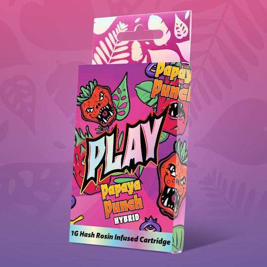Play Michigan - Papaya Punch ━ 1g Hash Rosin Infused ━ 510 Cart ━ Play - 1