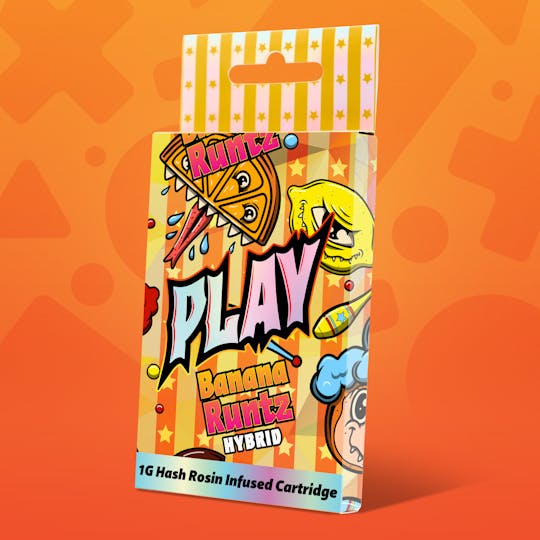 Play Michigan - Banana Runtz━ 1g Hash Rosin Infused ━ 510 Cart ━ Play - 1