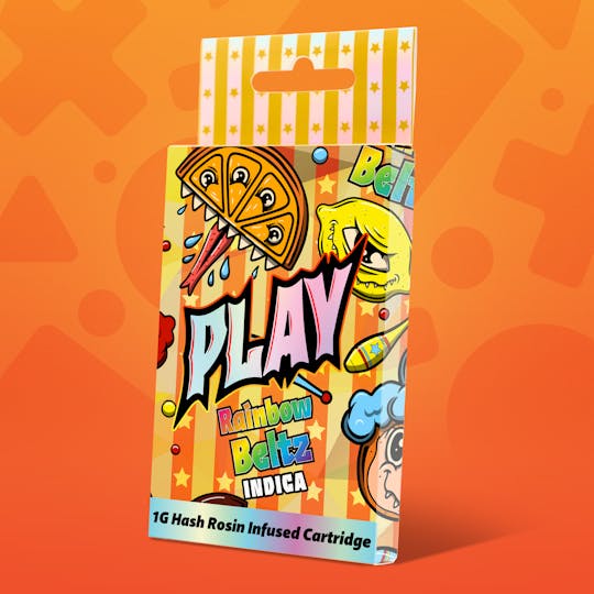 Play Michigan - Rainbow Beltz ━ 1g Hash Rosin Infused ━ 510 Cart ━ Play - 1