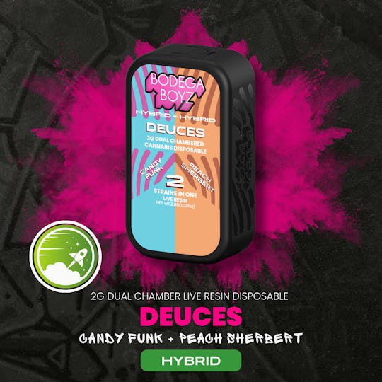Bodega Boyz - 2 gram Deuces Candy Funk x Peach Sherbet Live Resin Vape | NY - 1