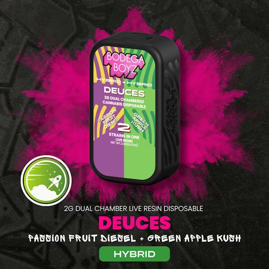 Bodega Boyz - 2 gram Passion Fruit Diesel x Green Apple Kush Live Resin Vape | NY - 1