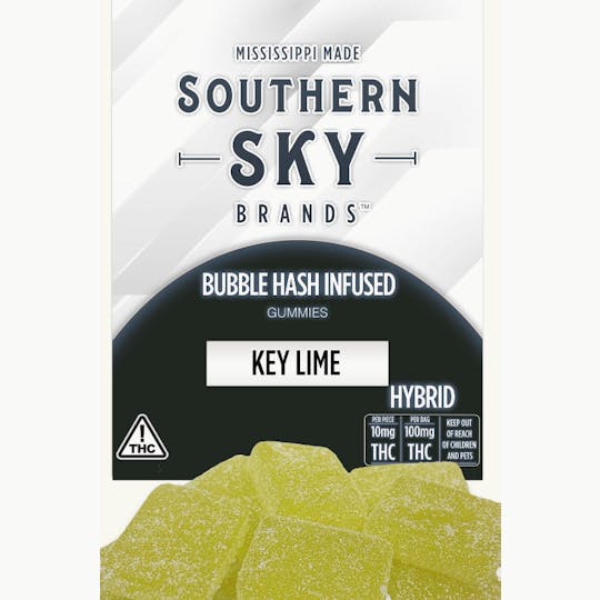 Southern Sky Brands - Key Lime Bubble Hash Gummies 100mg - 1
