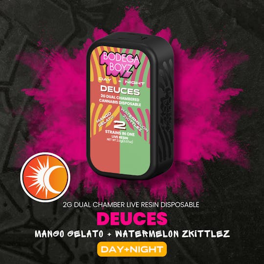 Bodega Boyz - 2 gram Deuces Mango Gelato x Watermelon Zkittlez Live Resin Vape | NY - 1