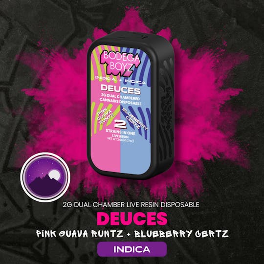 Bodega Boyz - 2 gram Deuces Pink Guava Runtz x Blueberry Certz Live Resin Vape | NY - 1