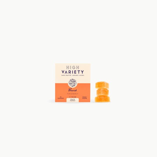 High Variety - 1:1 BOOST PEACH MANGO GUMMIES 200MG (100MG THC/100MG CBD) - 1