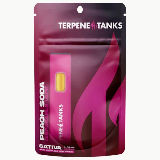 Terpene Tanks - Terpene Tanks Peach Soda Disposable 1g - 1