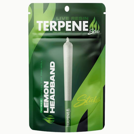 Terpene Tanks - Terpene Tanks Lemon Headband Infused Pre-Roll 1g - 1