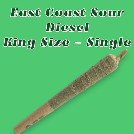 Daedalus Craft Cannabis - East Coast Sour Diesel Pre-Roll w/ Hash Rosin & Kief - King Size - Single - 1
