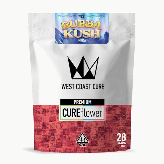 West Coast Cure - Bubba Kush - 28G Premium Flower - 1